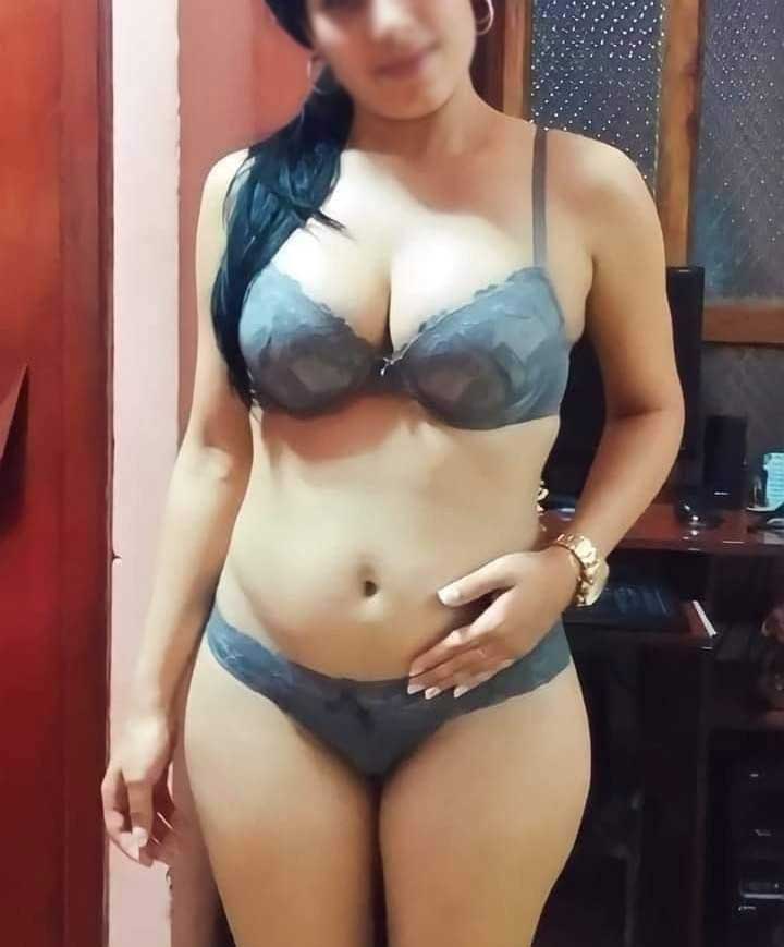 sexy girl in grey bikini and bra